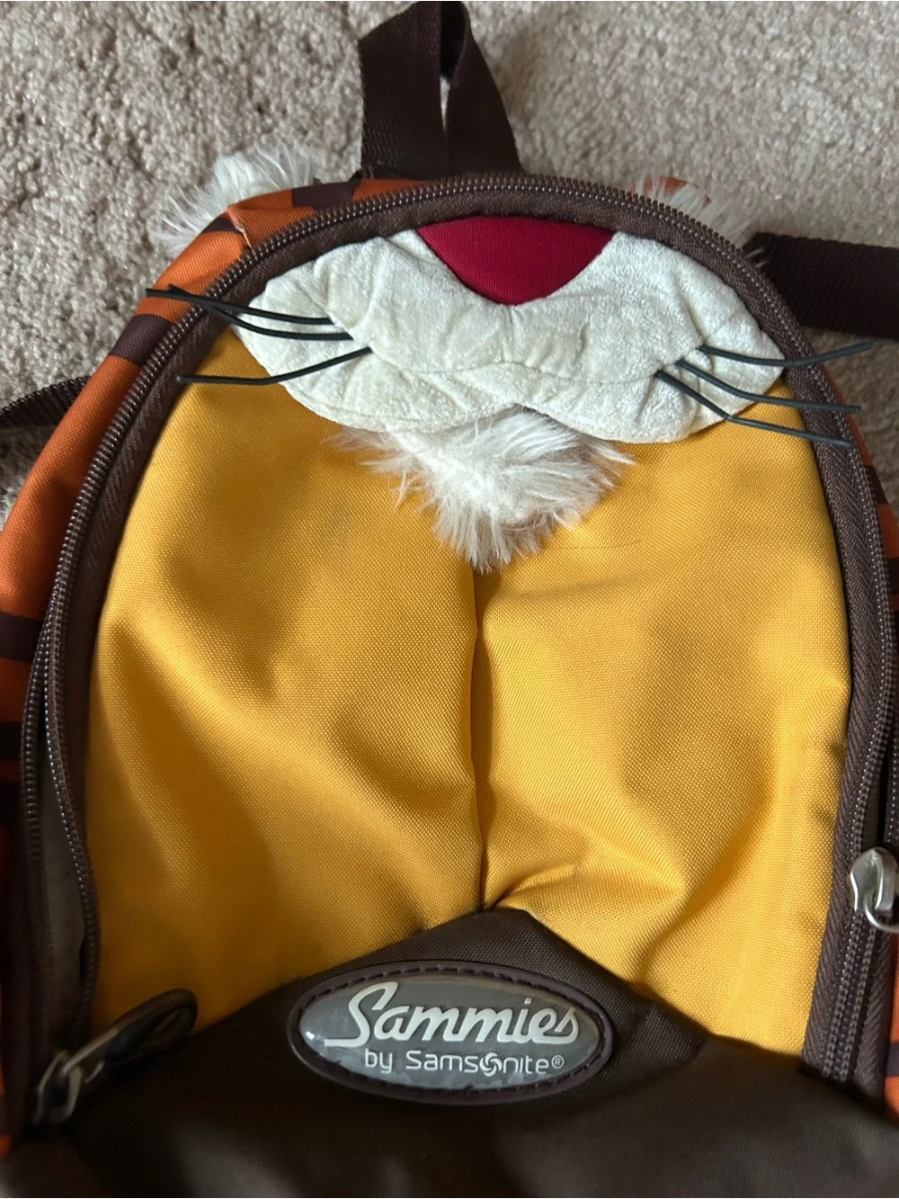 Sammies by Samsonite Kids Small Tiger Backpack - Orange, Brown, Yellow